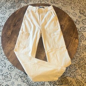 Joes Jeans Cream Wide Leg Cargo